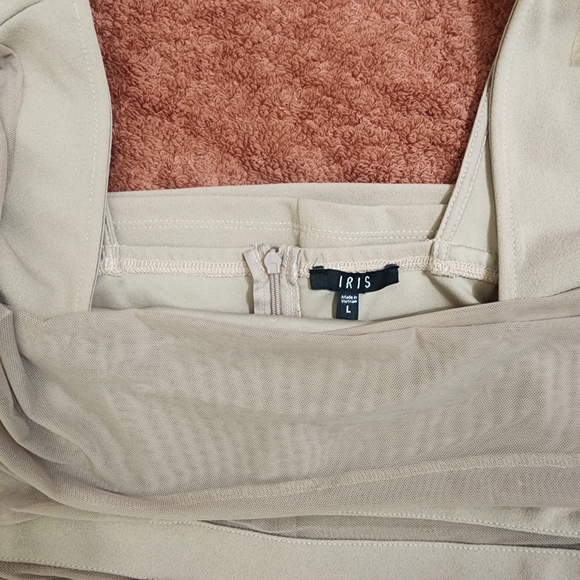 IRIS Dress Baby Pink-Brown Size L - Picture 10 of 10